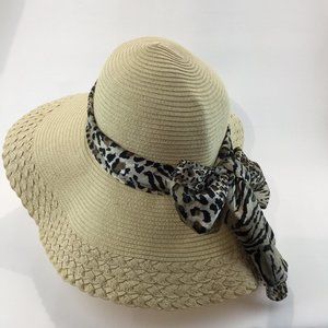 Shade Shack animal print ribbon flooy hat